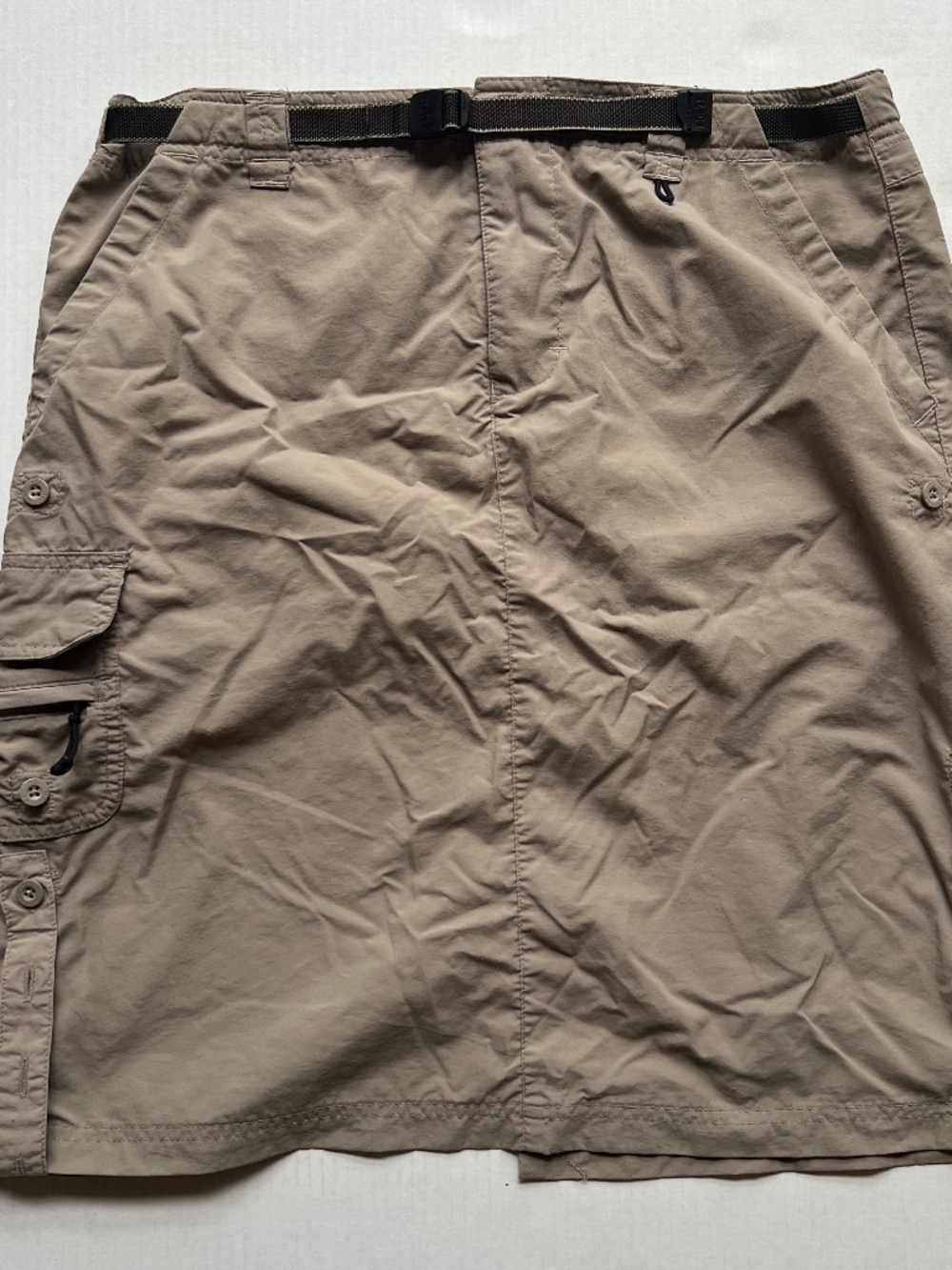 UPF 30+ REI Brand Tan Travel/Hiking/Camping Skirt, Size Women’s 10